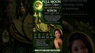 FULL MOON BAY LEAF RELEASE RITUAL 8/28/26 #etsy #fullmoon #lunareclipse2026