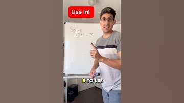 Solving exponentials with LN ✅ #maths #math #mathematics #perth #tutor #atar