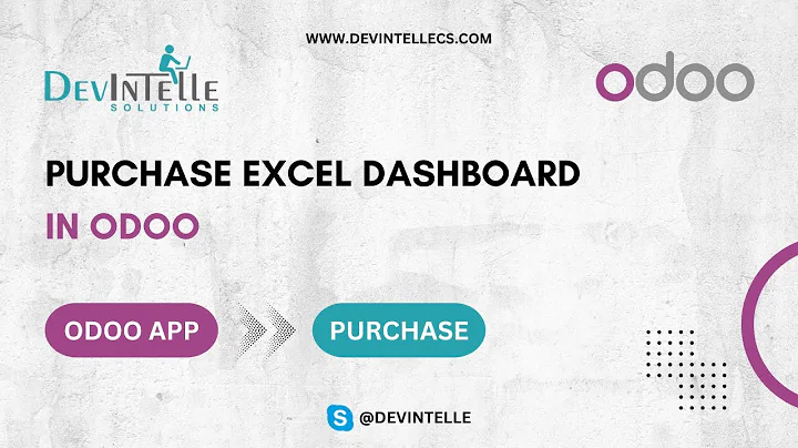 Purchase Excel Dashboard in Odoo | Purchase Dashboard odoo