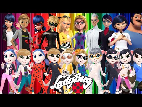 🐞 MIRACULOUS LADYBUG 🐞 ➕ ANGELA 2 | MARINETTE, ADRIAN, AND HER PARENTS | Cosplay Makeover Tutorial 🐞