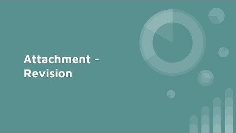 Attachment - Revision