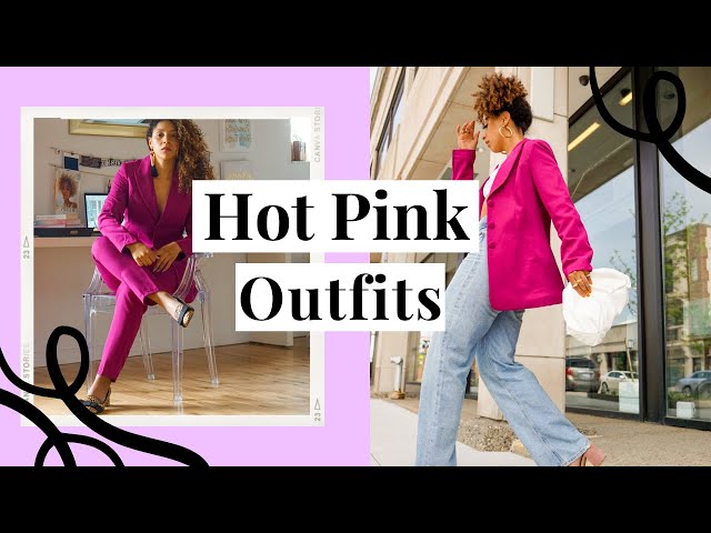 pink jeans, chambray shirt  Hot pink pants, Fashion, Pink pants outfit