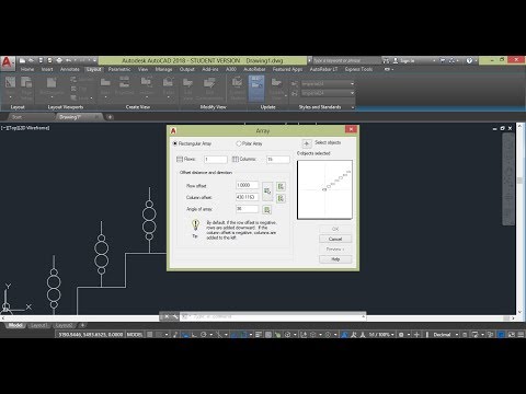 AutoCAD Khmer - ARRAYCLASSIC