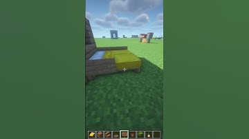 Simple Bed Tutorial In Minecraft #minecraft #10m #20m #shortsfeed #shorts #short #trending #hack #1m