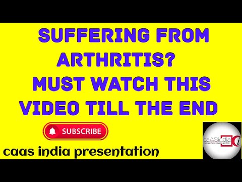 SUFFERING FROM ARTHRITIS | MUST WATCH THIS VIDEO TILL THE END |ANKYLOSING SPONDYLITIS | @caas india