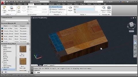 AutoCAD Tutorial Multiple Material on Face