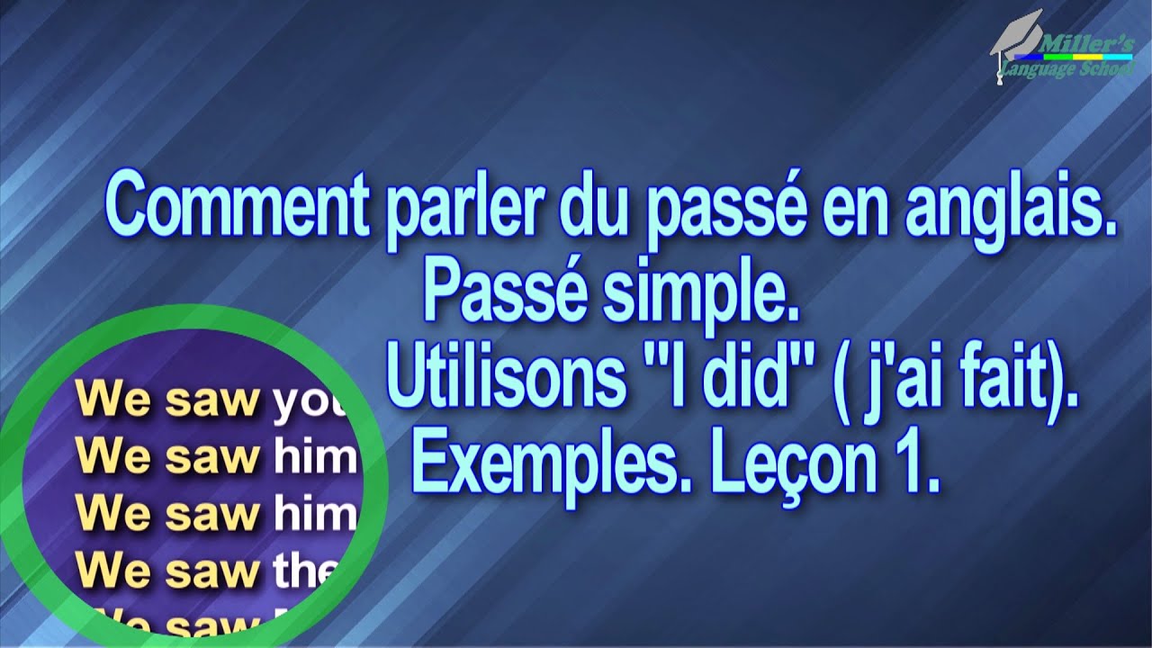 10 Phrases Au Passe Simple En Anglais www.youtube.com