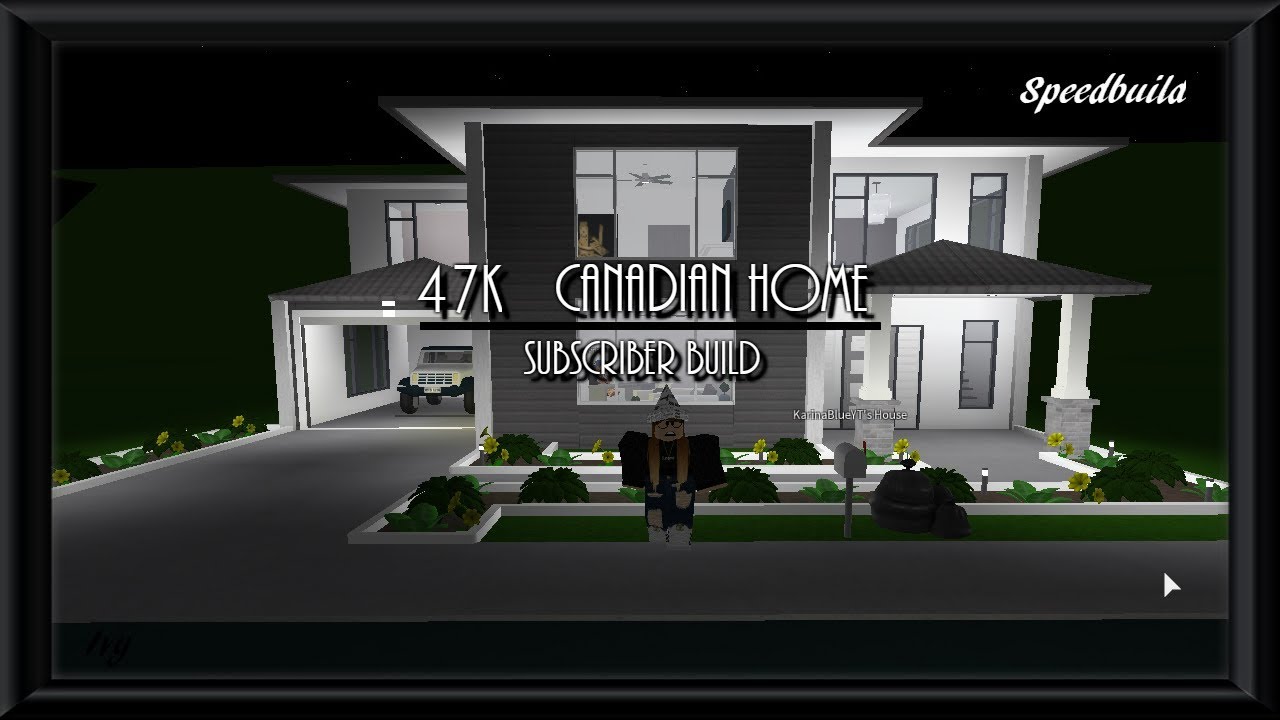 47k Canadian Home Roblox Bloxburg Speedbuild - pictures of roblox homes on bloxburg