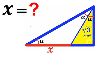 Can you find the segment length X? | (Triangles) | #math #maths | #geometry
