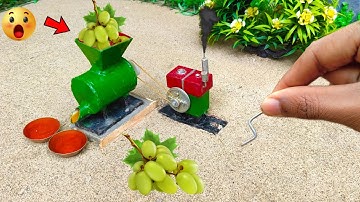 DIY tractor grapes juice machine mini science project P-2|| flour mill || @KeepVilla || @MiniTheQ