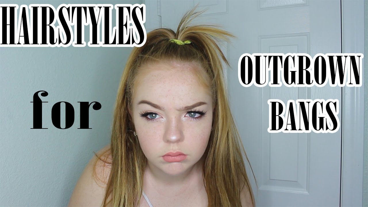 Hairstyles to Hide Your Bangs / How to Hide Your Bangs WITH OR WITHOUT HEAT  - YouTube