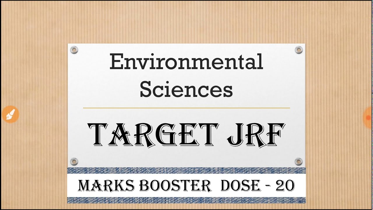 TARGET JRF | environmental sciences| best online coaching| mind mapping ...