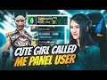 Cute girl called me panel user on live  garena free fire