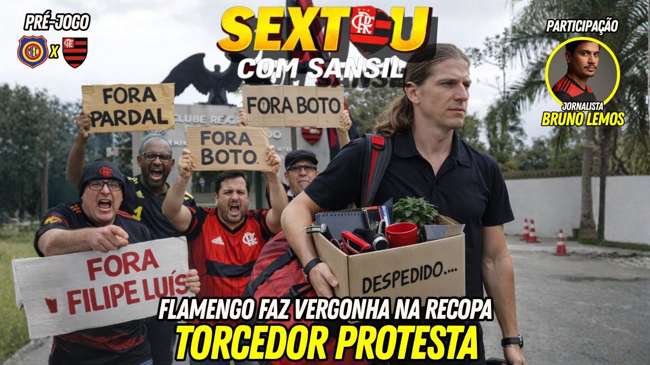 SEXTOU COM SANSIL Time apático, presidente pressionado! A crise começou no Flamengo?