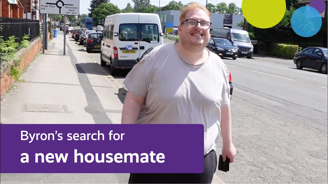‘I like living here’: Byron, who we support in Derby, is looking for a new housemate!