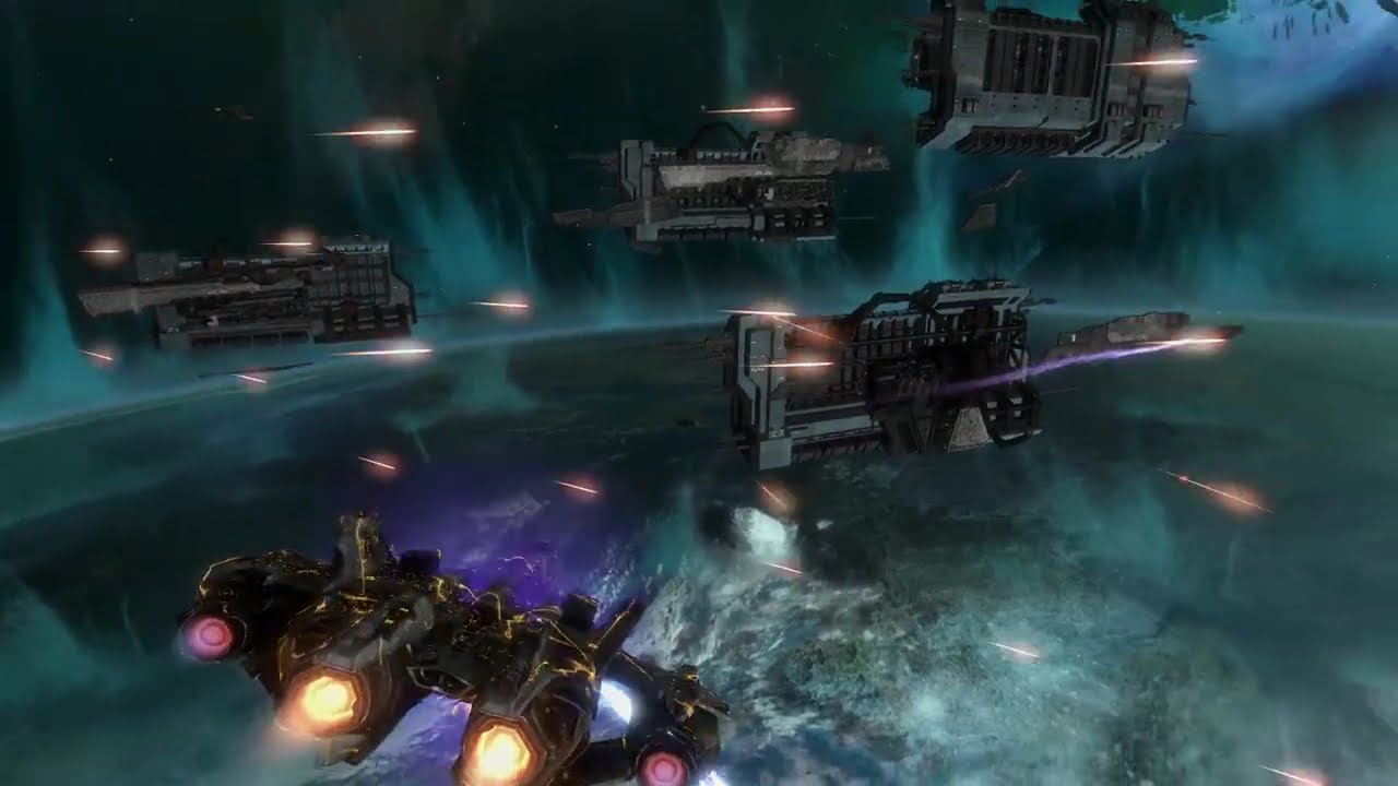 space battle - Halo Reach - no-hud gameplay