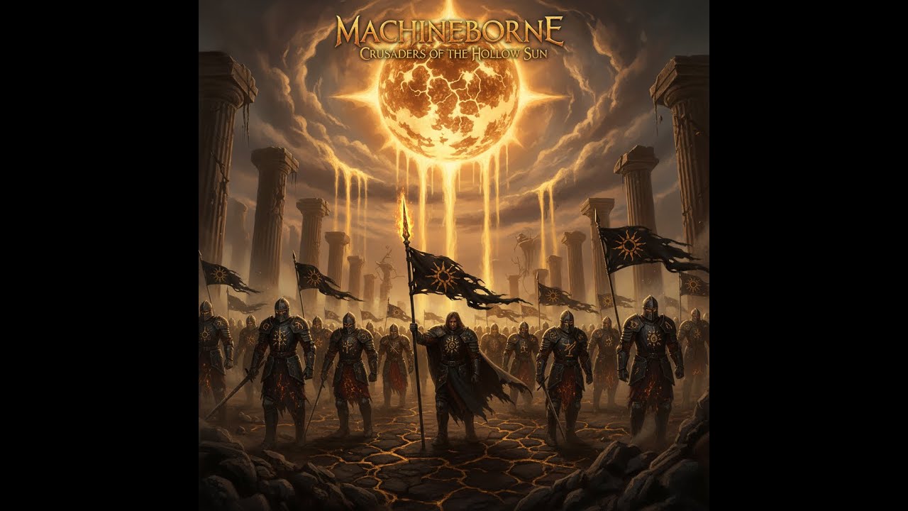 MACHINEBORNE - Crusaders of the Hollow Sun (Full Album) - Power Metal [AI]