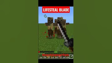 LifeSteal Sword in Minecraft Bedrock using Command Blocks