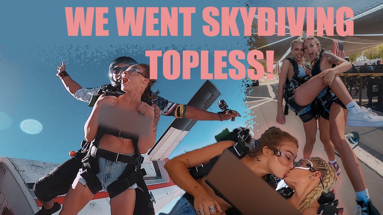 Topless Skydiver