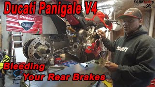 Bleeding your Ducati Panigale V4 Rear Brakes