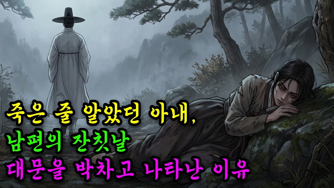 아내를 죽게 내버린 인면수심 남편...잔칫날 살아 돌아온 충격 반전 l 야담ㅣ민담ㅣ설화ㅣ전설ㅣ조선야담ㅣ옛날이야기ㅣ수면동화ㅣ전래동화ㅣ조선시대
