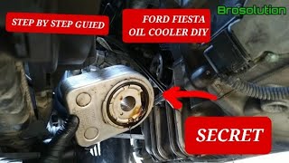 Ford Fiesta 2013-2019 oil cooler (ORING) replacement guide #oilcooler #ford #diy