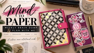 Mind to Paper | Weekly Brain Dump & Reset & Plan | Sunday Reset September 13