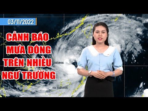 Thời tiết 03/11: Cảnh báo mưa dông trên nhiều ngư trường | PTQ