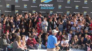 Noah Gragson Teaches STEM to Estrella Vista Students at Phoenix Raceway