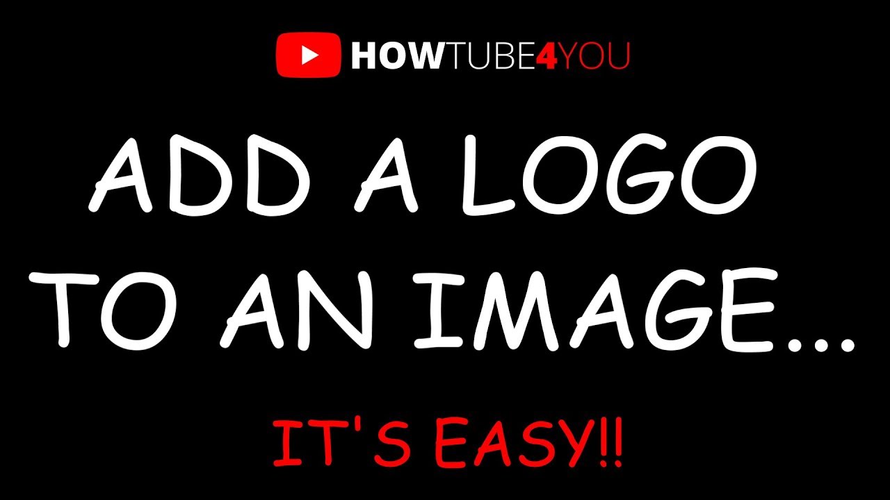 How to add a logo to an image using BeFunky YouTube