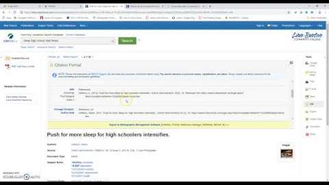 Academic Search Premier Demo