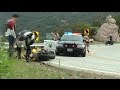 Rider Crash in Front of Cop (No Injury)