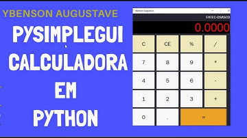 Calculadora desenvolver em  Python com PySimpleGUI