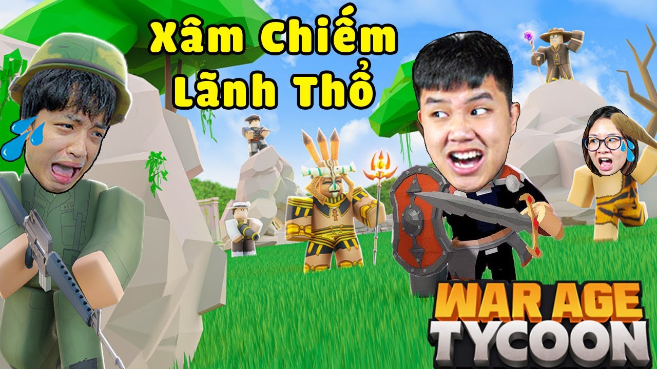 Tộc Trưởng Bun Xây Dựng Đội Quân Siêu Mạnh Để Đi Xâm Chiếm Lãnh Thổ Trong WAR AGE TYCOON ROBLOX !!