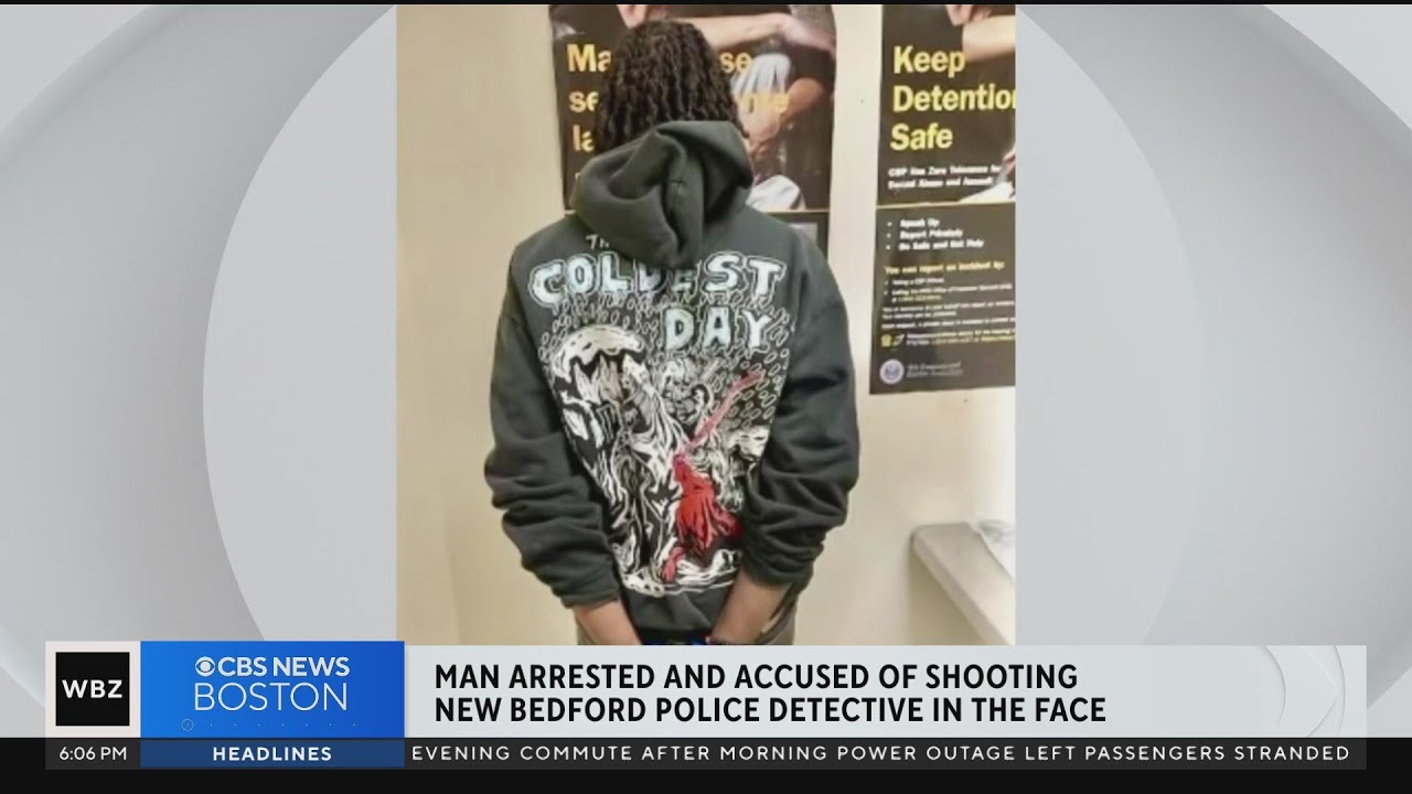 Man accused of shooting New Bedford police detective arrested - YouTube