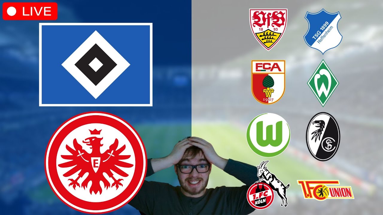 Hamburger SV - Eintracht Frankfurt ( & Konferenz) / Bundesliga Watchalong LIVE