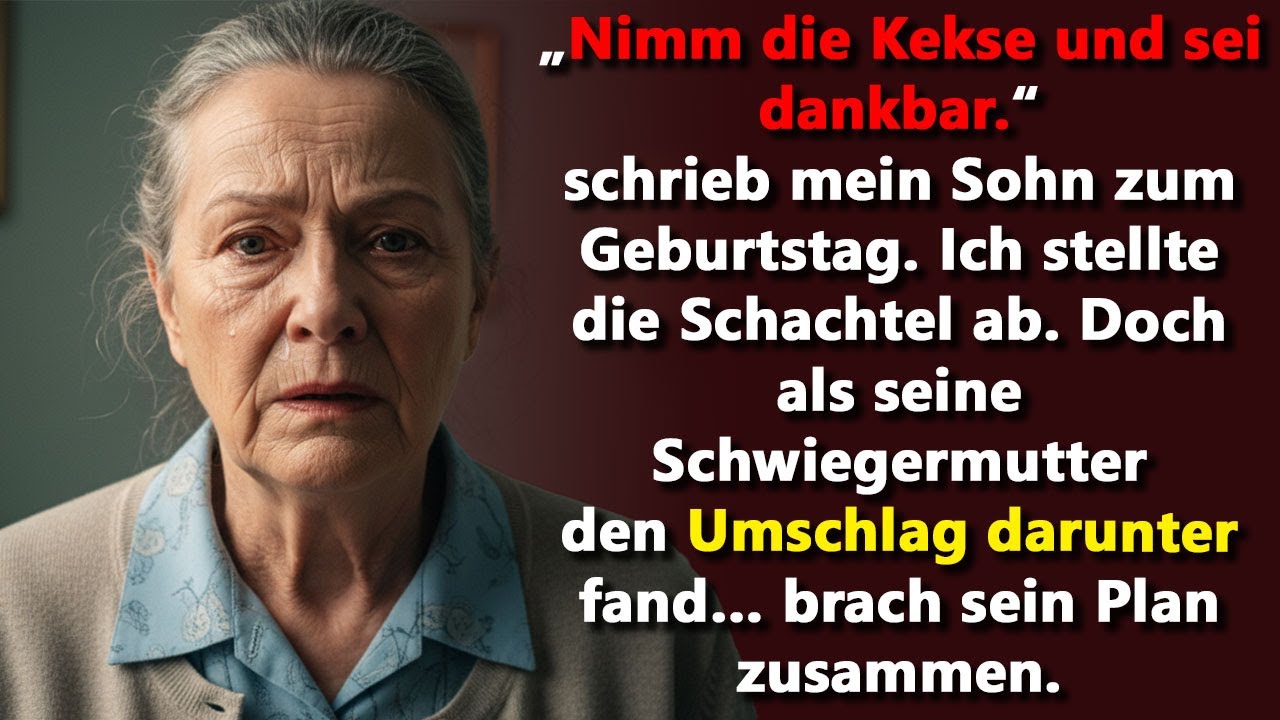 Mein Sohn schickte mir eine Schachtel Kekse zum Geburtstag, aber ich gab sie seiner Schwiegermutter.