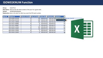 Excel ISOWEEKNUM Function - Beginner Tutorial with examples