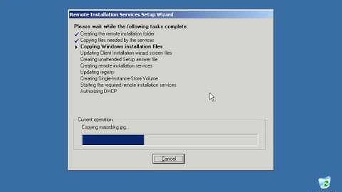 RIS installation windows server 2003