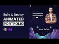 Animated portfolio website with react  framer motion  react project for beginners