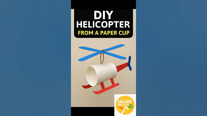 Flying Fun! DIY Helicopter from Paper Cup"- "Paper Cup to Helicopter? Amazing DIY Craft! #flyingfun