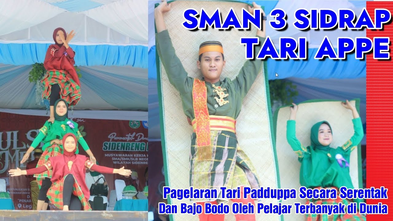 Menyala SMAN 3 Sidrap 🔥🔥 Tari Appe di Sulawesi Selatan Menari