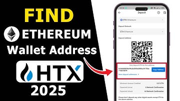 How to Find Ethereum Wallet Address on HTX with QR Code | 2025 Updated