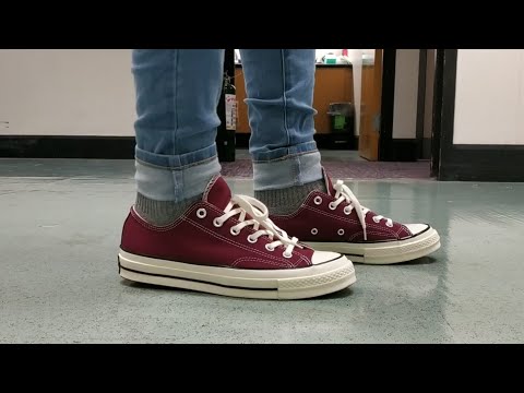 converse 1970s low on feet