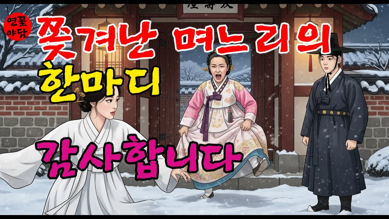 [연꽃야담013] 맨발로 쫒겨난 며느리 3년뒤 갑부가 되어 돌아오다 |야담|민담|옛날이야기|오디오북