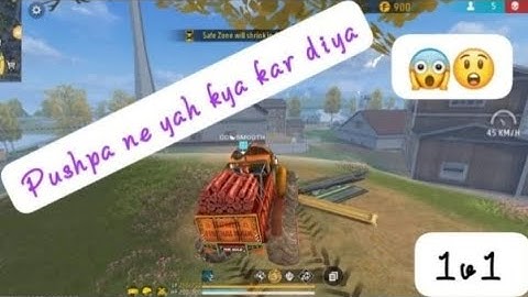 Pushpa ne yah kya kar diya 😱 #1v1 #booyah #brrank #booyah tips and tricks