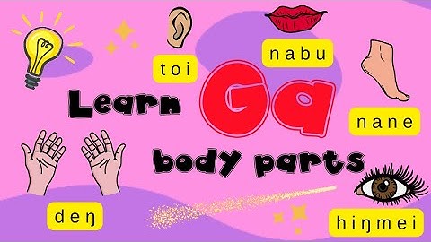 Parts Of The Body: Learn To Speak Ga | Ghanaian Language For Kids | Gbɔmɔtso Part 1