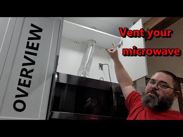 HOW TO VENT OUT A MICROWAVE. Easy Steps!!! 