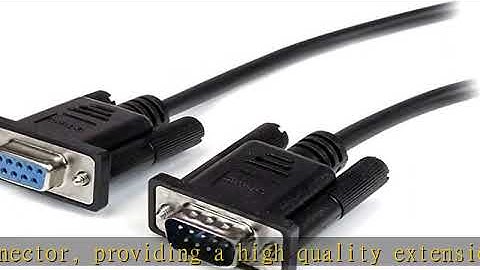 StarTech.com 0.5m Black Straight Through DB9 RS232 Serial Cable - DB9 RS232 Serial Extension Cable