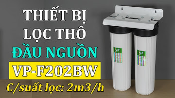 Bộ lọc nước đầu nguồn hai cột béo Đài Loan VP-F202BW công suất 2m3/giờ